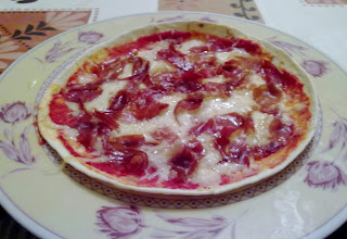 Pizza De Tortilla Mexicana De Jamón
