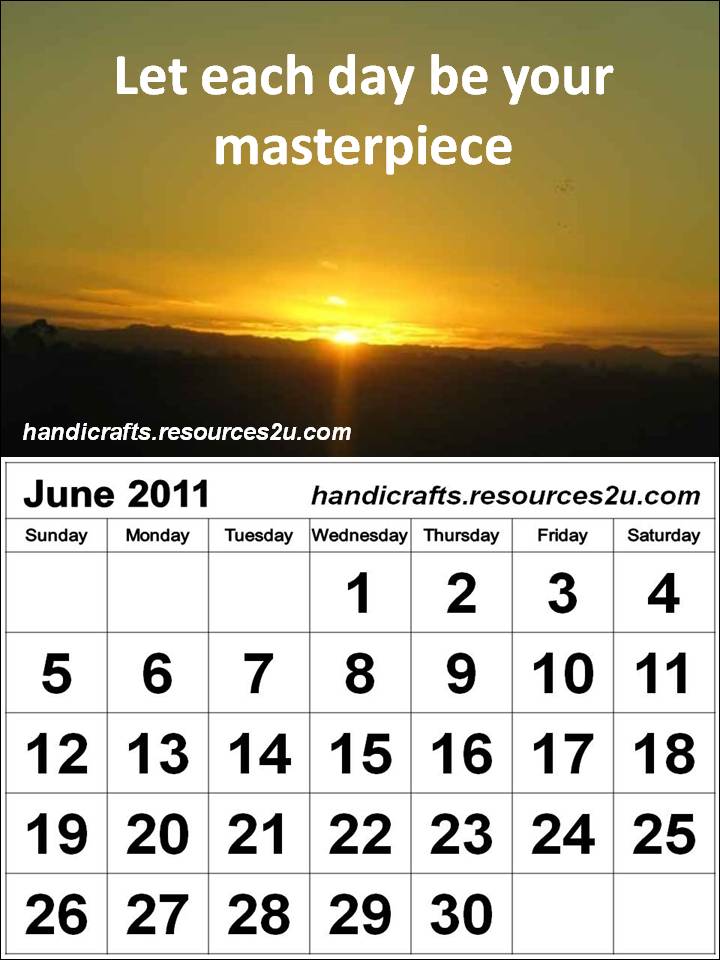 june 2011 calendar printable. Printable June 2011 Calendar