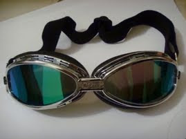Óculos Goggle Aviador Espelhado Motociclista Capacete Moto