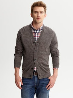 Banana Republic Men's Cardigans With Elbow Patches