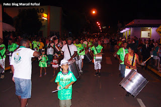 O primeiro desfile do Carnaval 2012 em Ribeirão Bonito