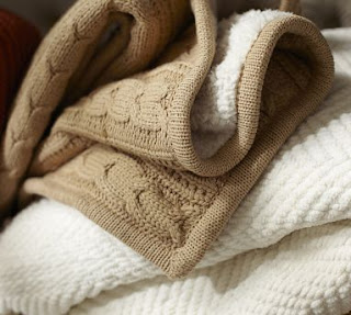 Knit A Bit Crochet Away Pattern Pottery Barn Cable Knit Throw