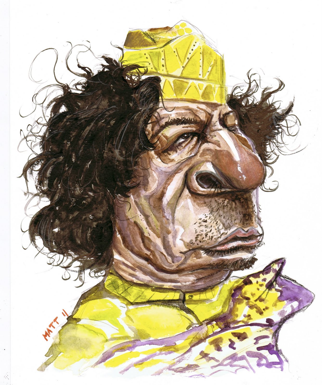 Gaddafi Caricature