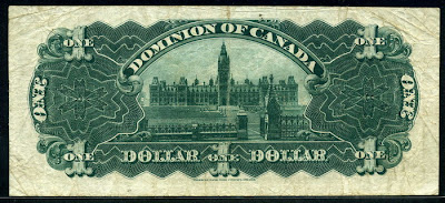 Dominion of Canada bank notes Dollar bill money currency