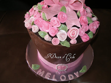 Flower pot cake