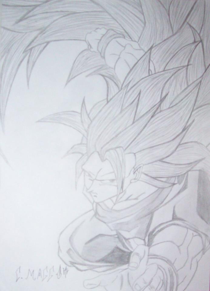 Goku desenhado a lápis  Anime sketch, Dragon ball, Drawings