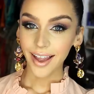 Purple and Gold Sparkly Holiday Makeup Tutorial