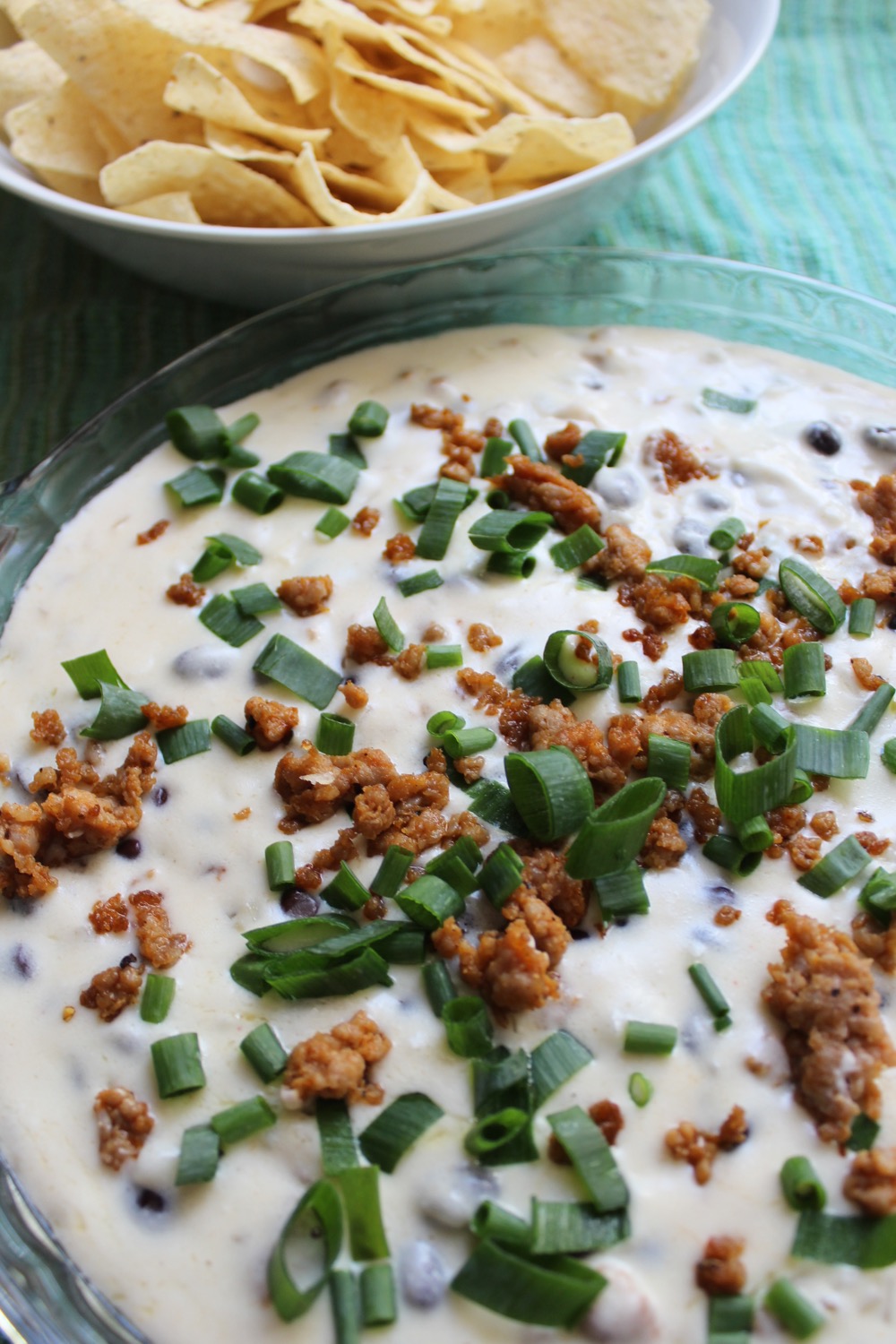 Beer Queso with Sausage and Black Beans Han Can Cook