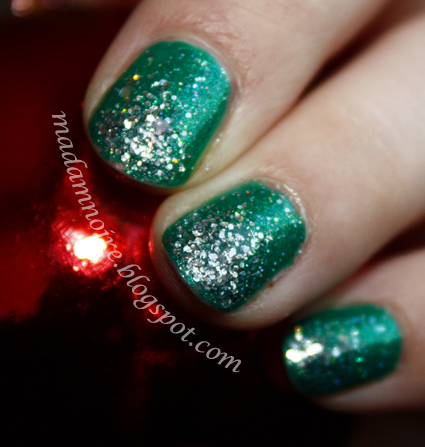 Green And Silver Nail Designs