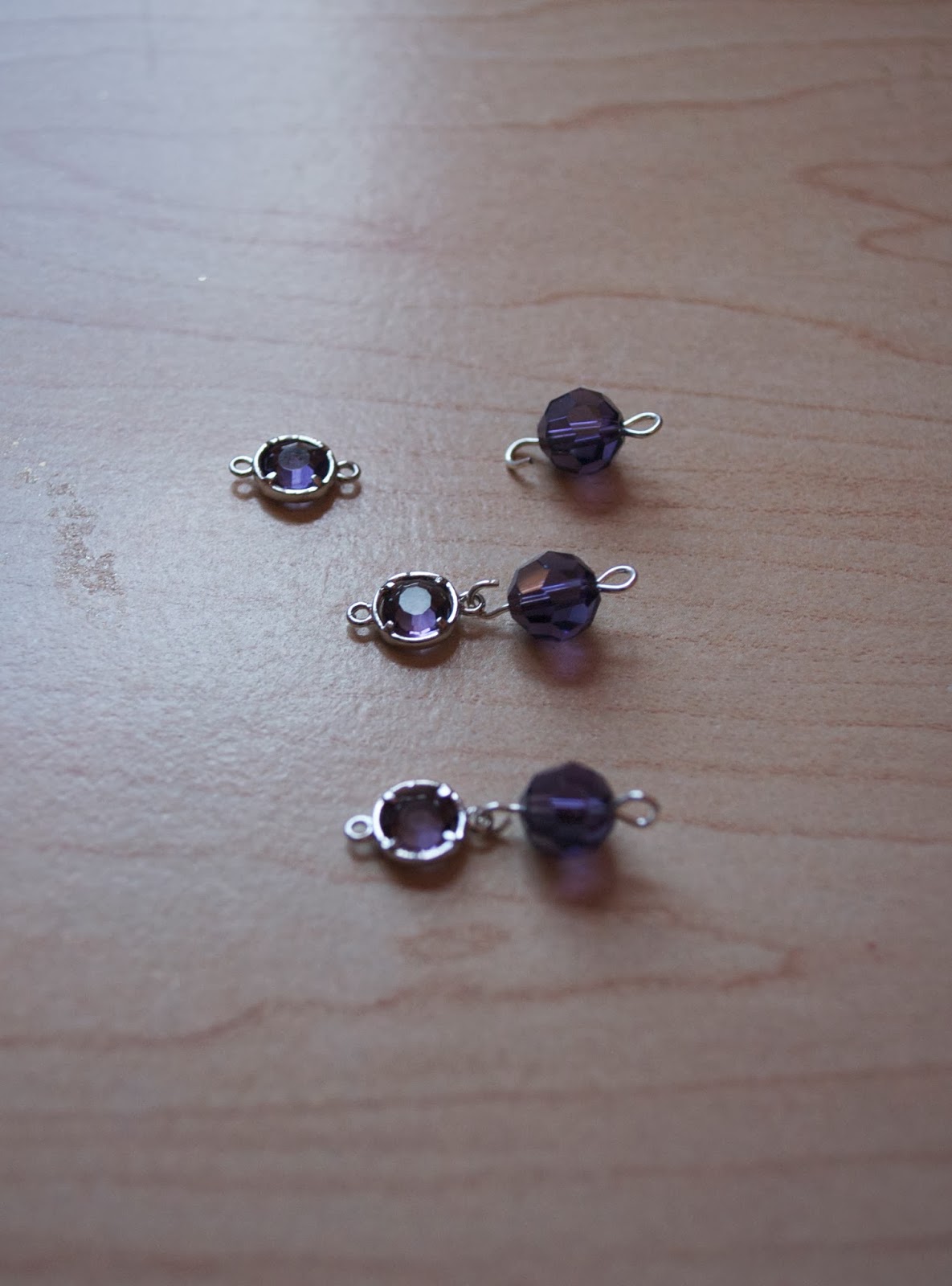 How to Make a Purple ThreeStrand Necklace My Girlish Whims