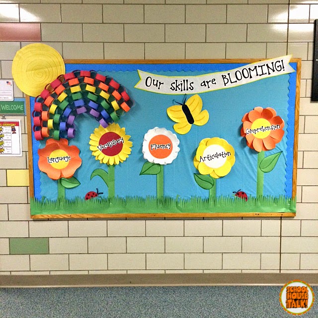 Schoolhouse Talk! Spring Bulletin Board