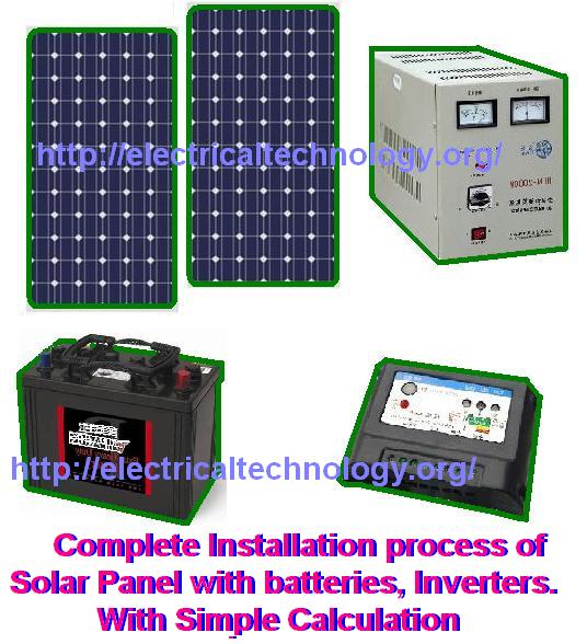 Solar Panels and Inverter with Battery