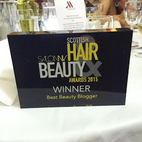 Winner of the Scottish Hair and Beauty Awards "Best Beauty Blogger"