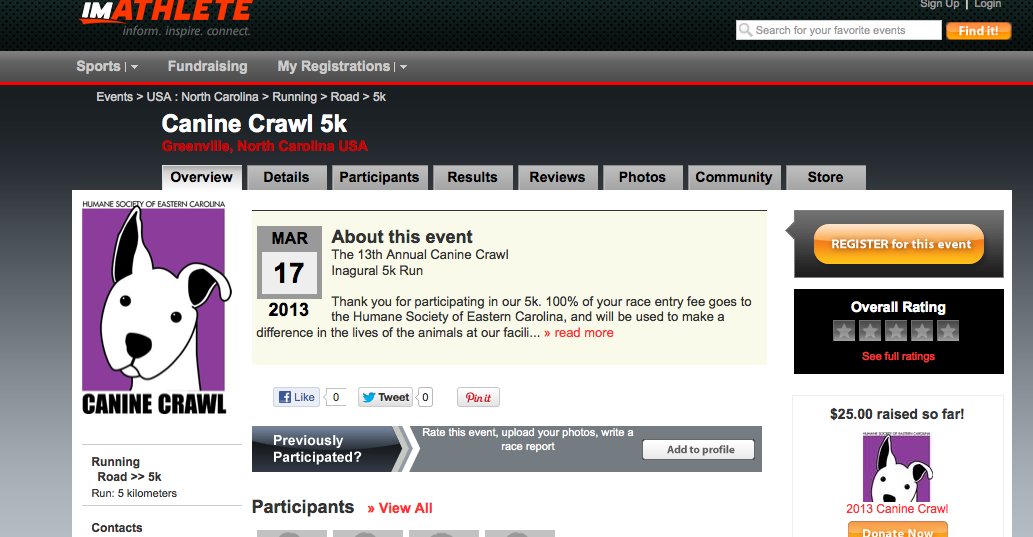 Humane Society of Eastern Carolina: Navigating the Canine Crawl Website