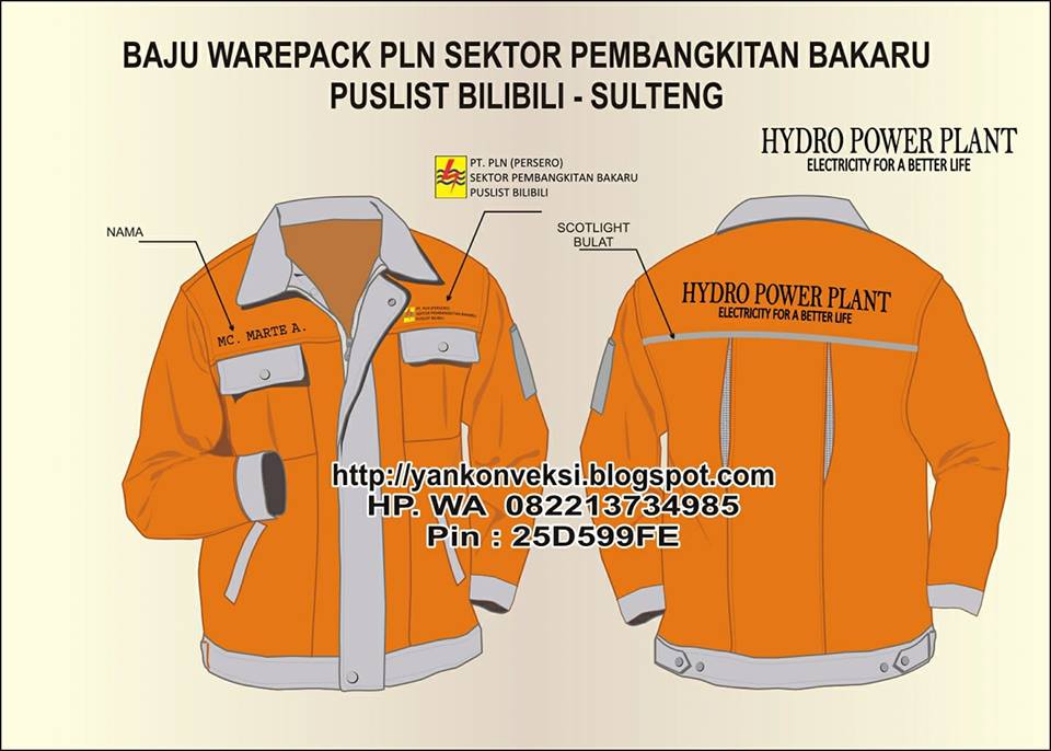 BAJU LAPANGAN PLN