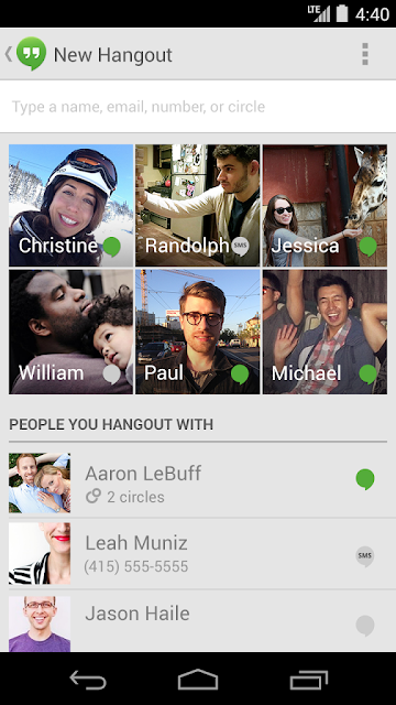 Hangouts android