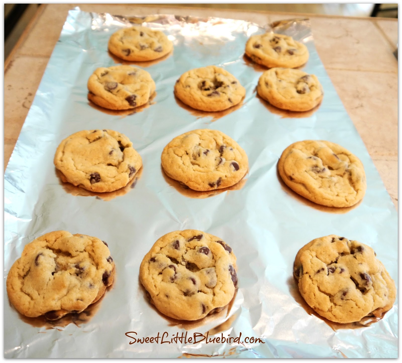 Soft Batch Cream Cheese Chocolate Chip Cookies - Sweet Little Bluebird