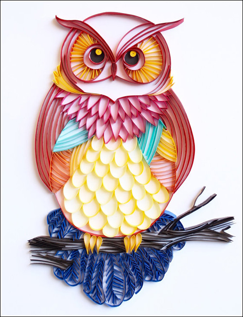 My Owl Barn Paper Quilled Art