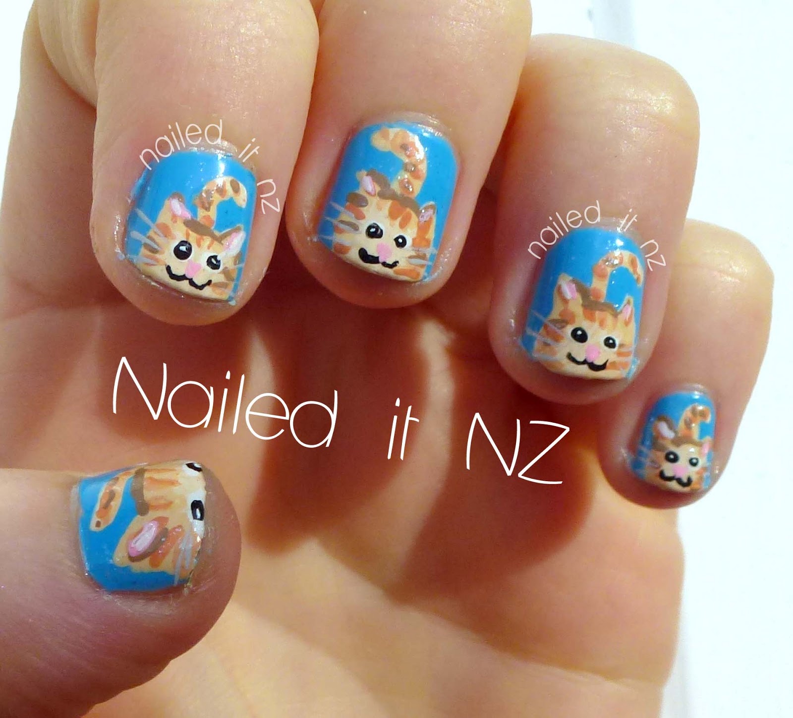 Ginger tabby cat nails!