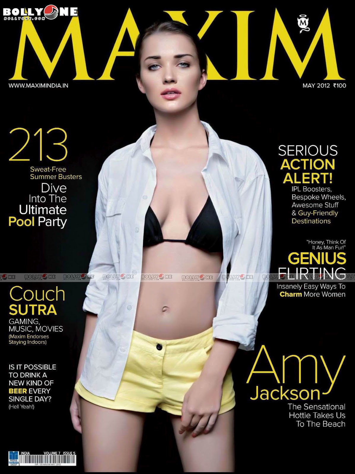 Amy Jackson Maxim India cover -  Amy Jackson Maxim Bikini Pics - Full set - HD