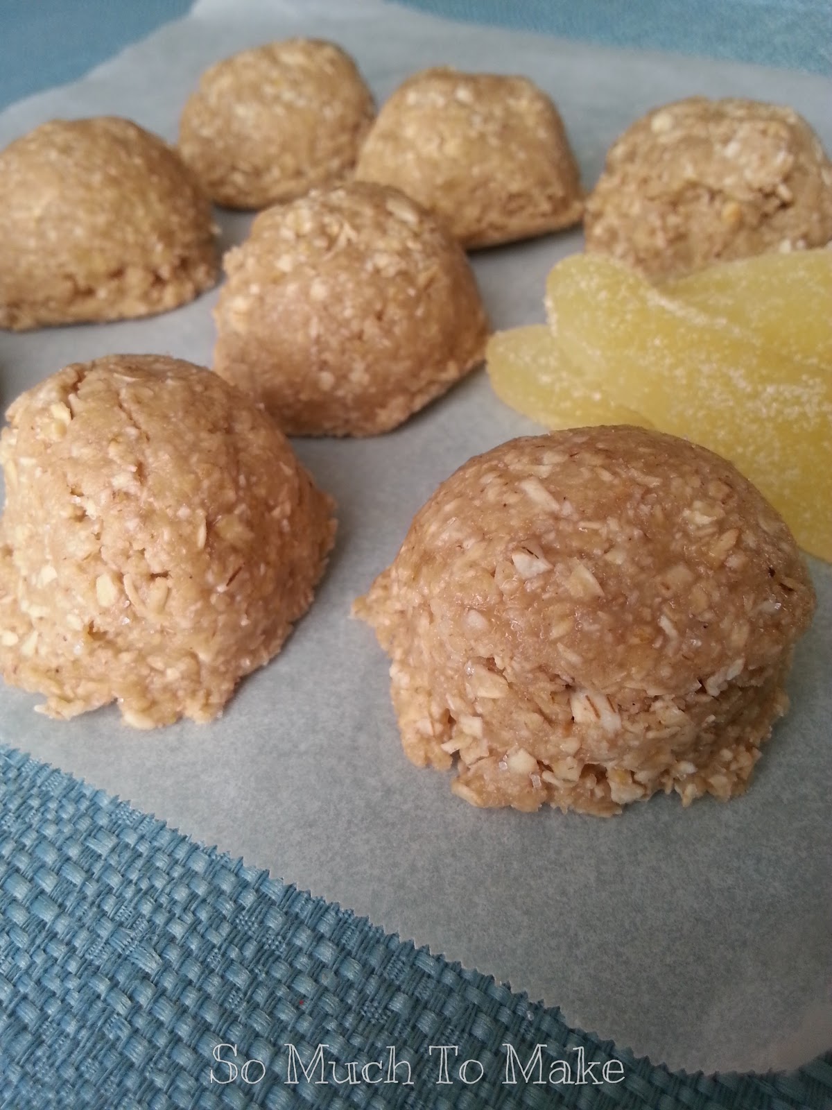 So Much To Make Healthy Ginger Cookie Dough Balls