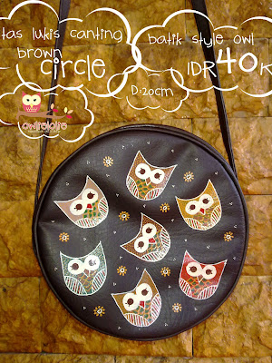 Natura S Handmade Tas Lukis Batik Burung Hantu Owl natura s handmade tas lukis batik burung hantu owl