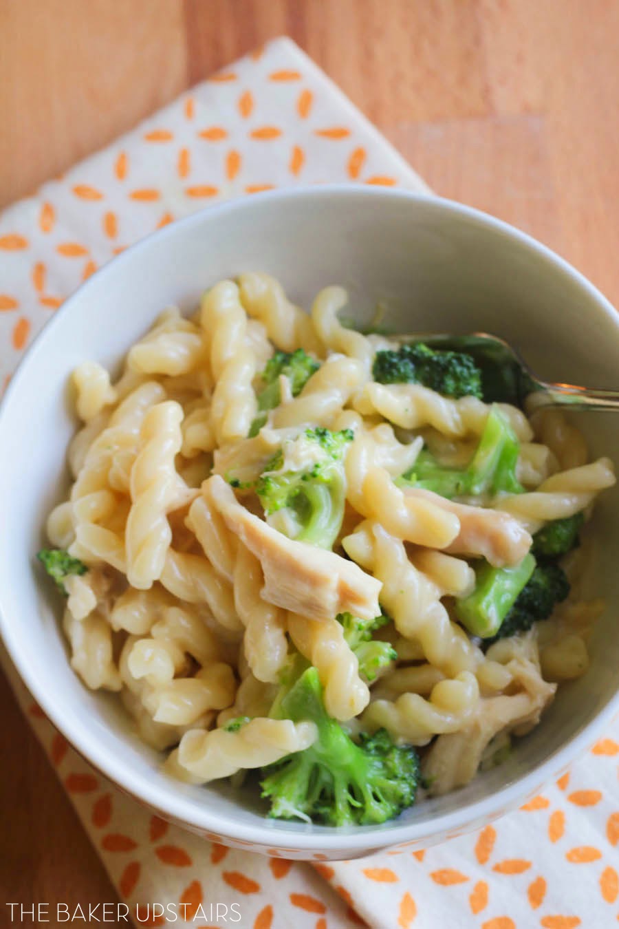 cheesy chicken and broccoli pasta The Baker Upstairs