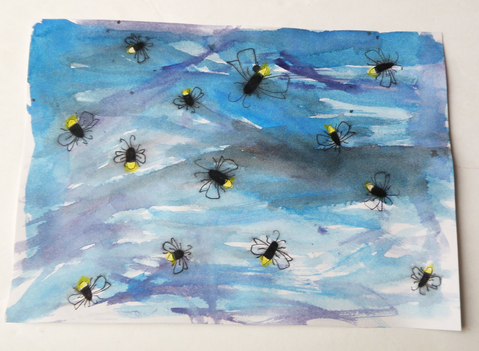 Toddler Approved! Crayon Relief Fireflies