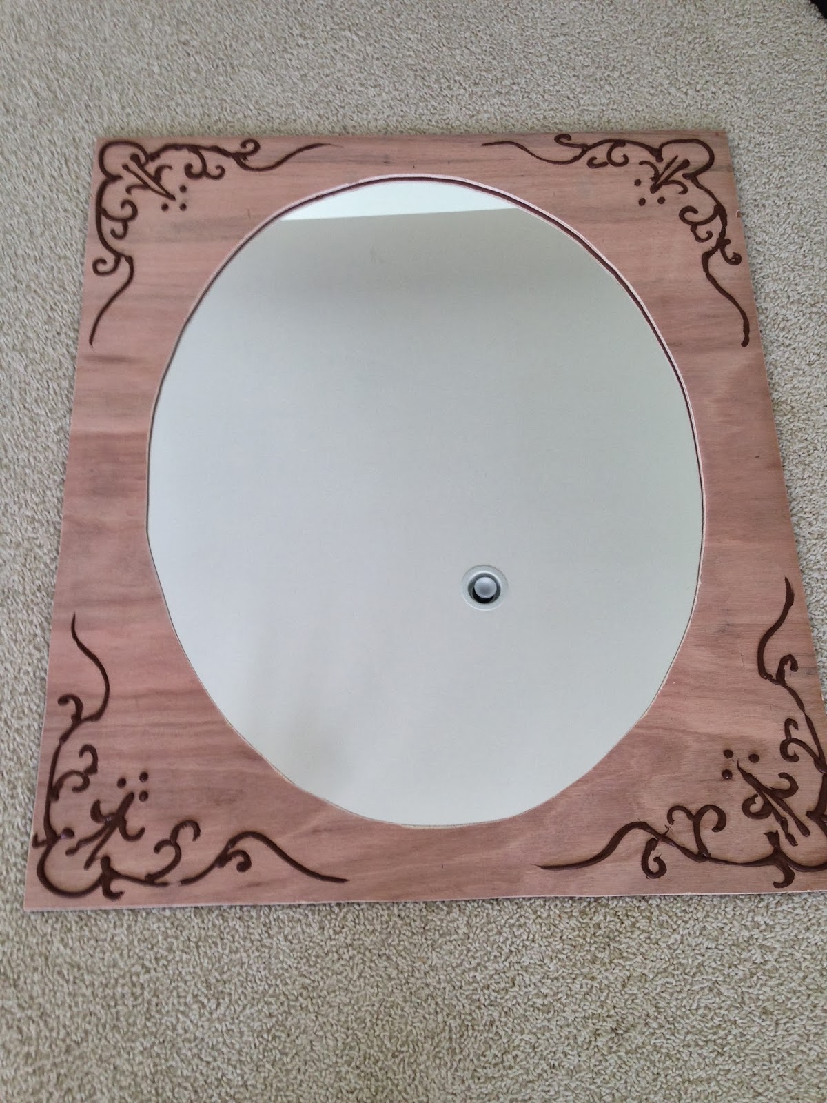 Thrifty Treasures How to dress up a plain mirror