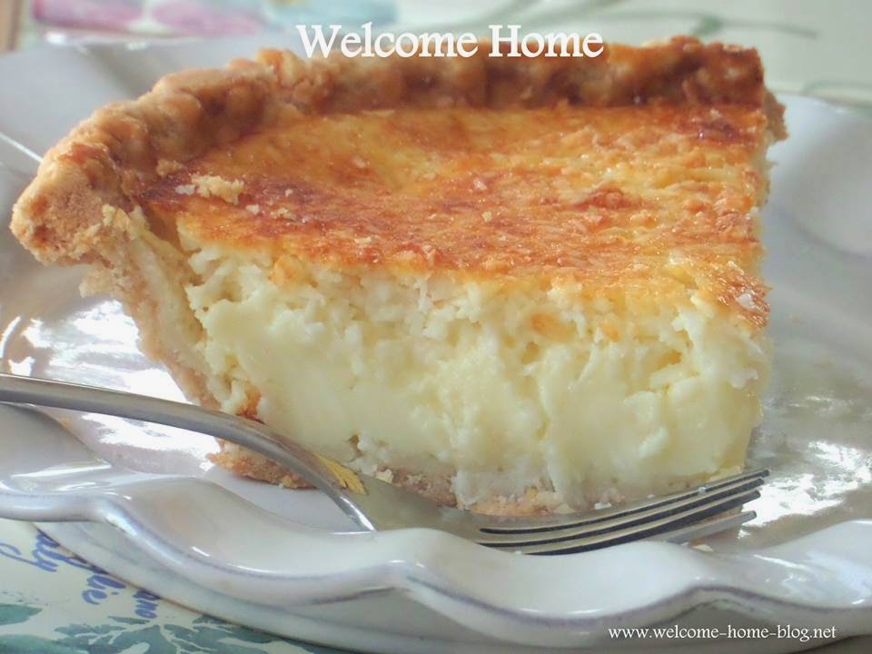 Welcome Home Blog Mom S Coconut Custard Pie