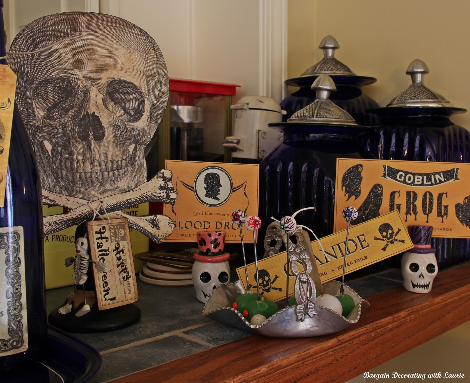 BARGAIN DECORATING WITH LAURIE THE WITCH'S KITCHEN