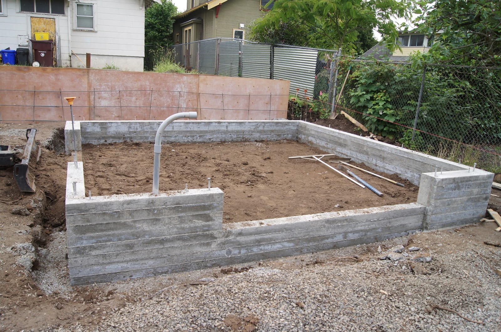 LHWA The Blog Garage Stem Wall and Retaining Wall