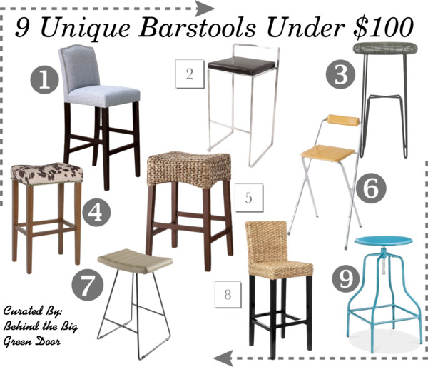 Bbgd Picks 9 Unique Barstools Under 100