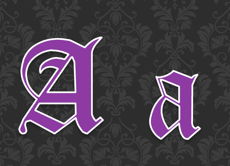 Neon Purple Bulletin Board Letters