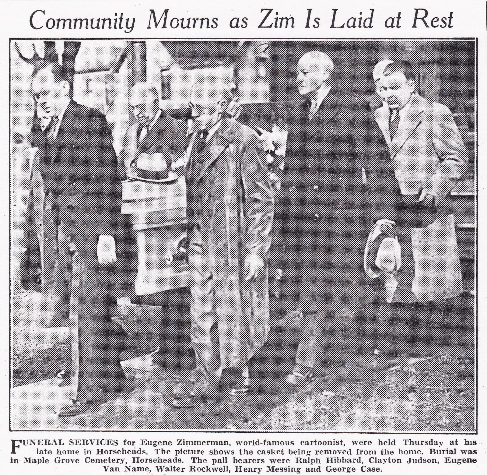 Vintage Early upstate New York cartoonist Zim In dairyland and foolish