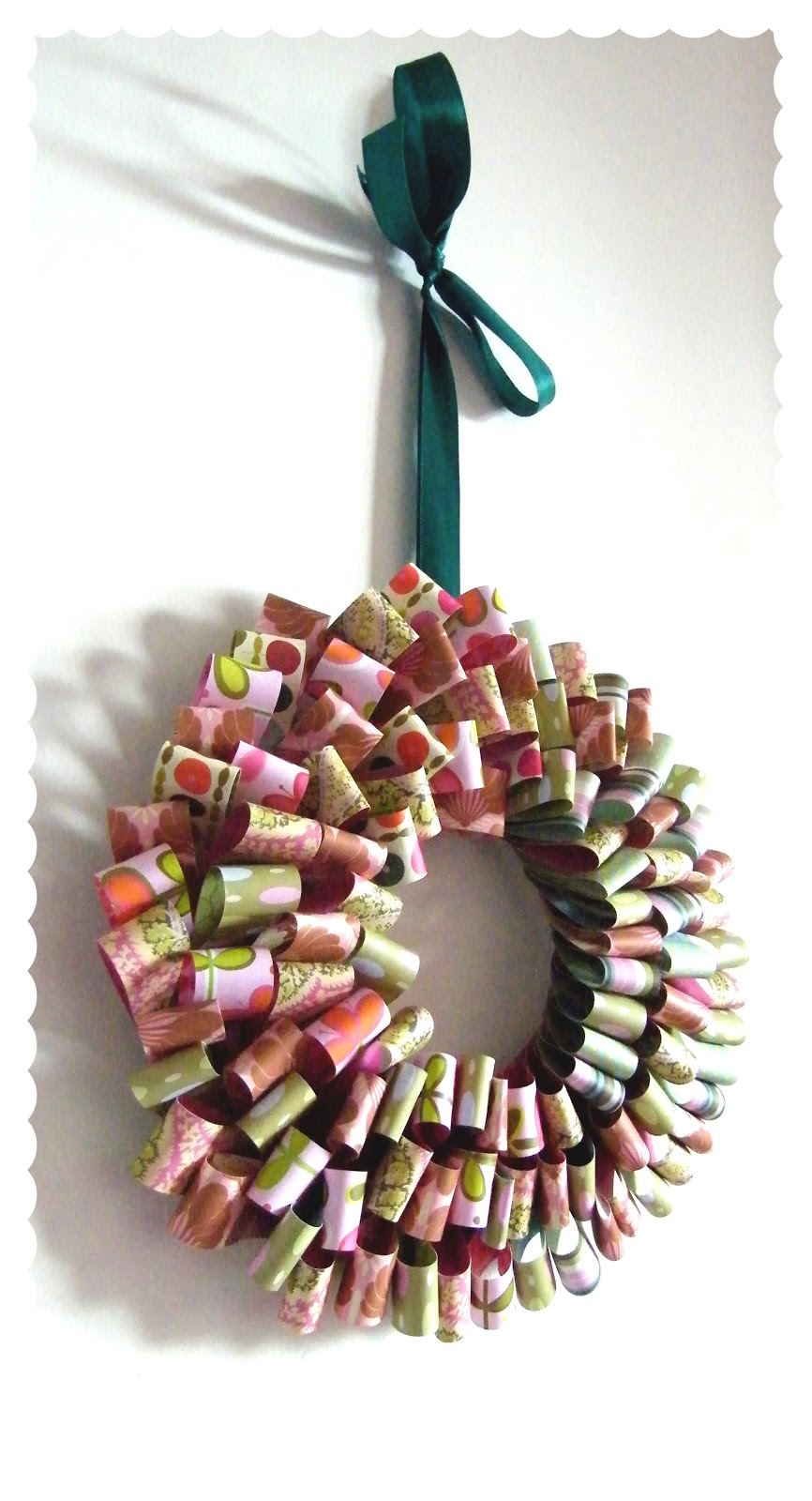 Annie's Place DIY Scrapbook Paper Wreath