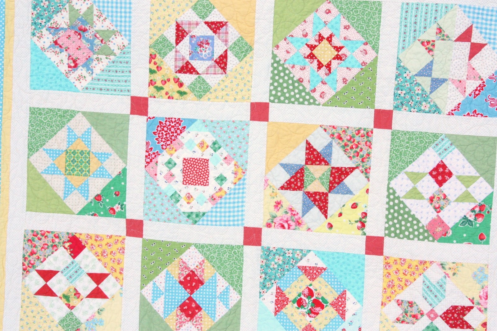 Finished Block of the Month Quilt! Diary of a Quilter a quilt blog