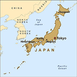 map of Japan