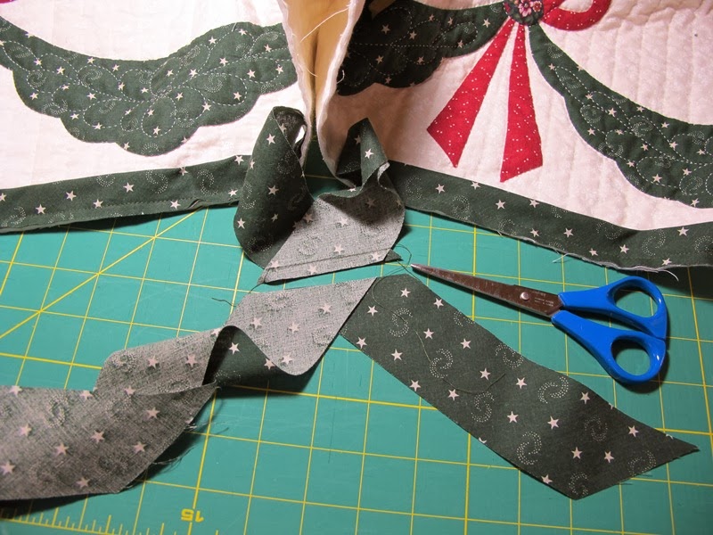 Baltimore Garden Quilts Easy Method to Join Binding Tails