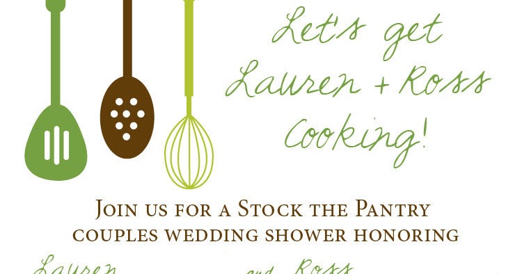 The Mister Missus Couples Stock The Pantry Shower
