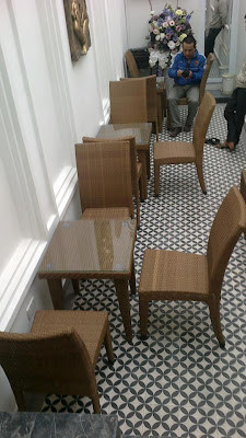 Sản phẩm được đan từ mây nhựa nội thất Bảo Lâm