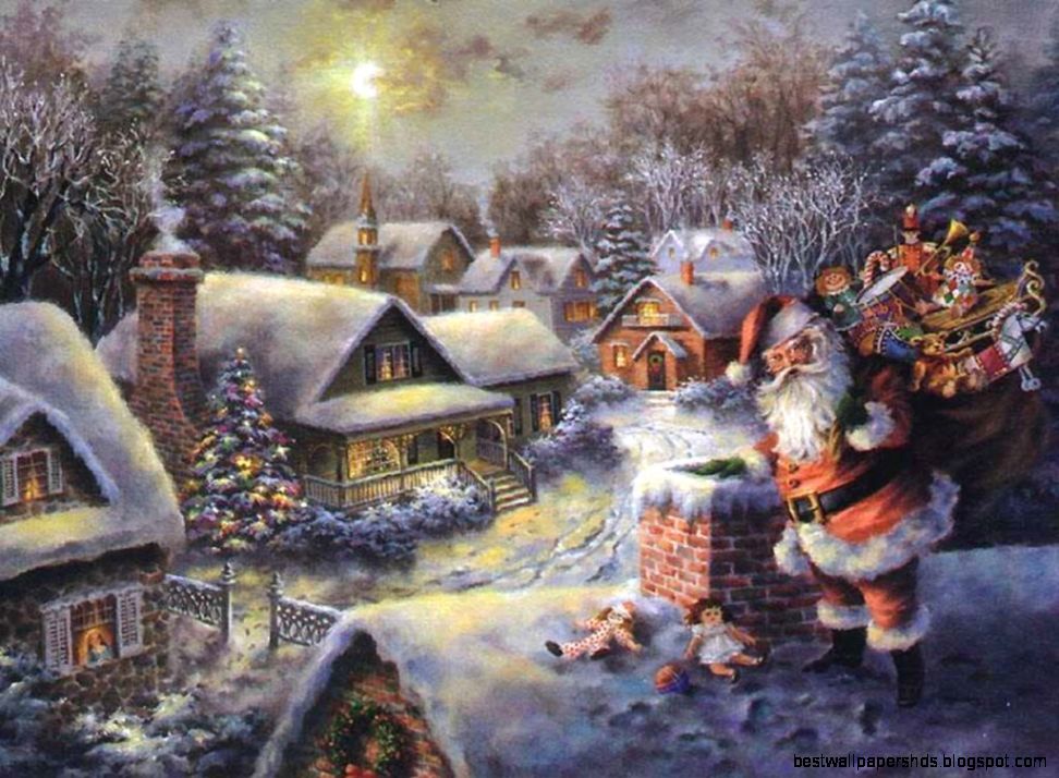 Drawing amp Painting Santa on the Roof picture nr 40756 Drawing amp Painting Santa on the Roof picture nr 40756