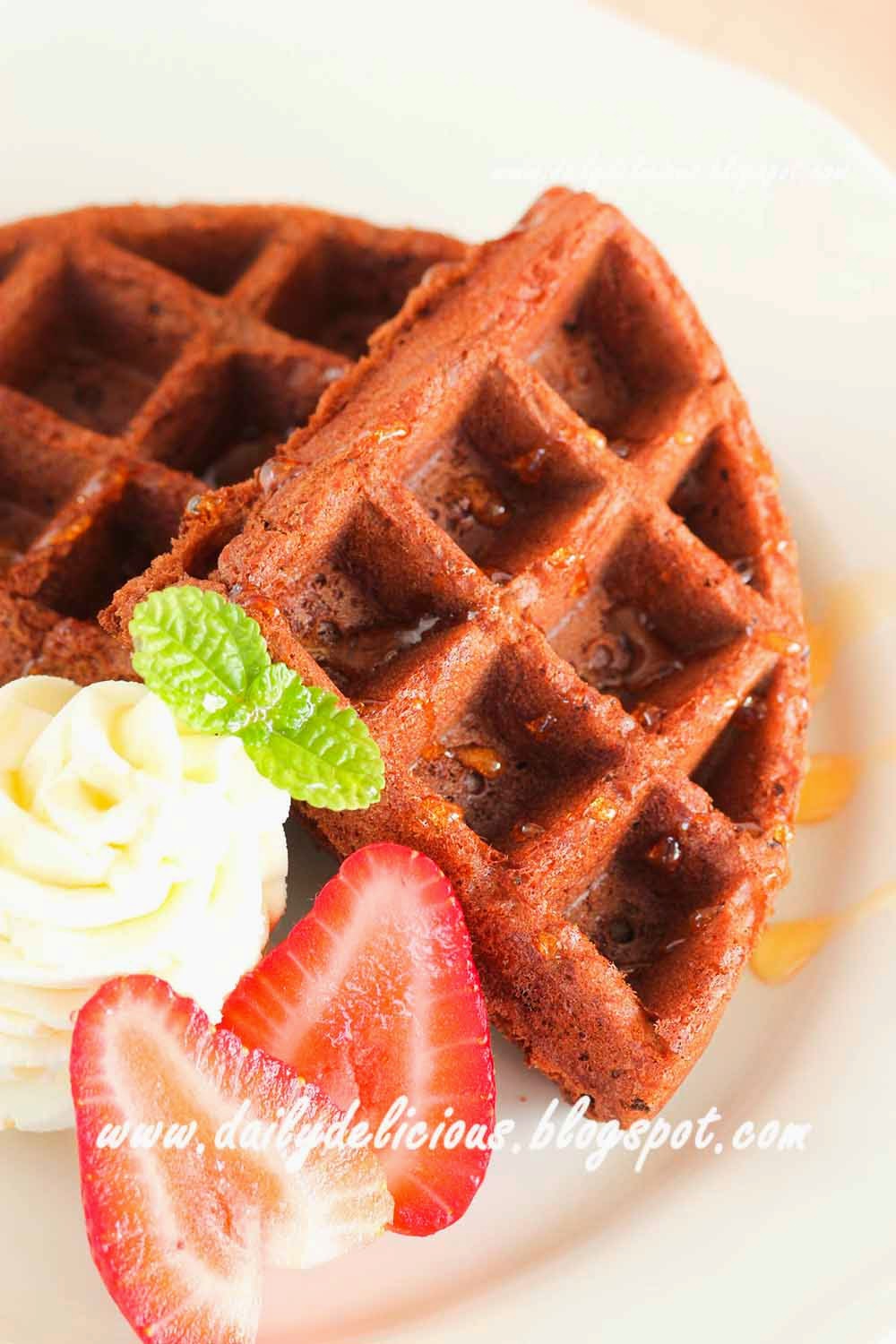 dailydelicious Chocolate brownie waffle dailydelicious Chocolate brownie waffle