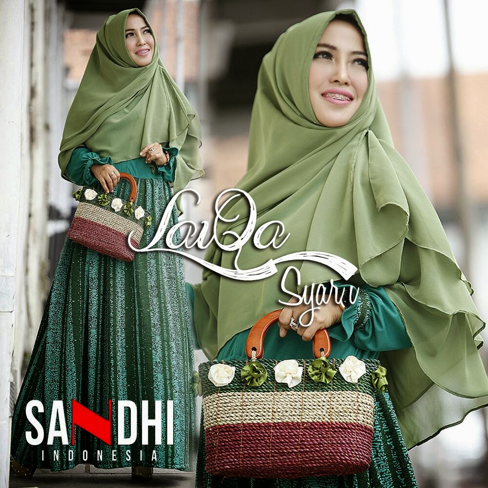 Model Baju Gamis Terbaru Edisi Lebaran Laiqa Syar By Sandhi