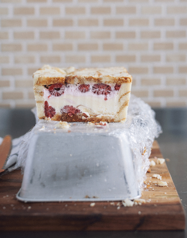 Ribbon And Circus Raspberry Vanilla IceCream Cake