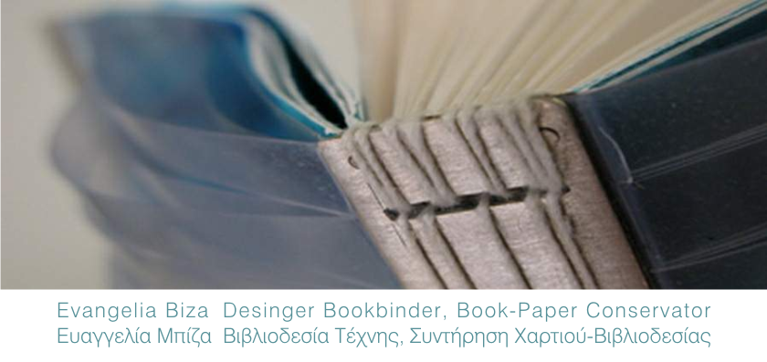 Evangelia Biza       Designer Bookbinder, Book Paper Conservator
