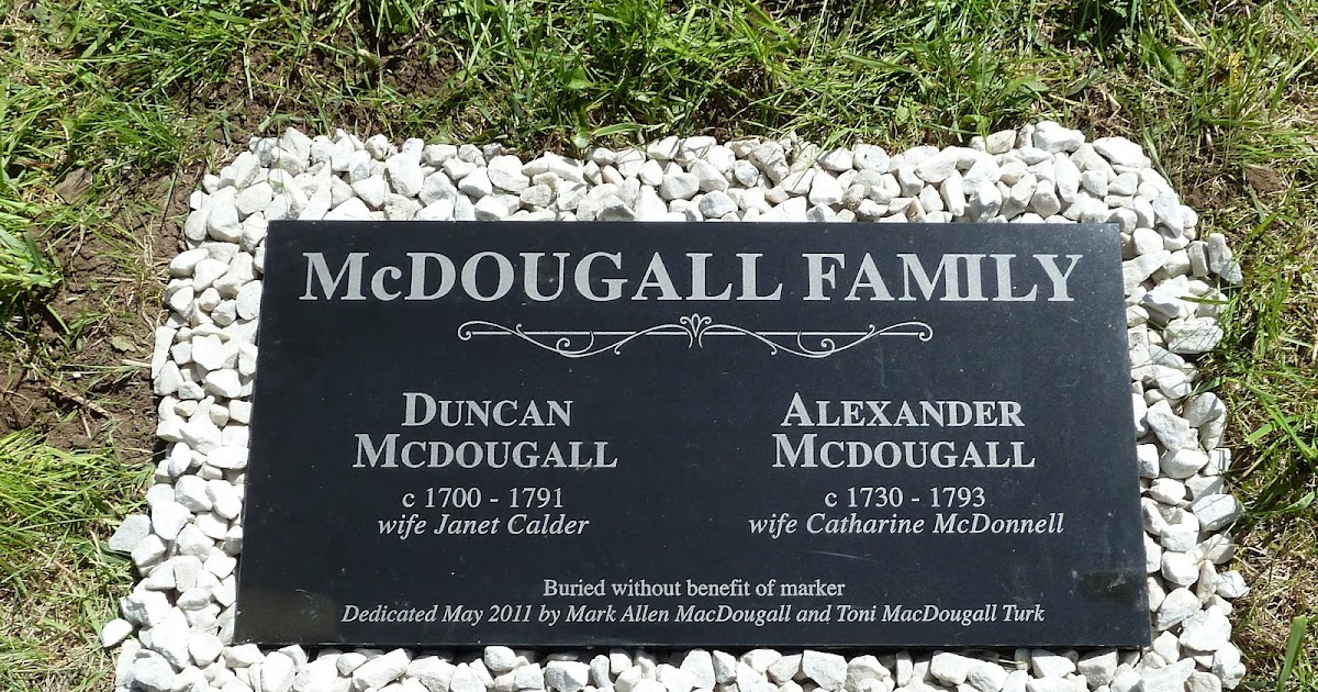 McDougall Family Washington County Marker dedication for Duncan