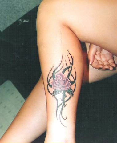tribal tattoos for women on thigh. Tattoo on Leg For Girls