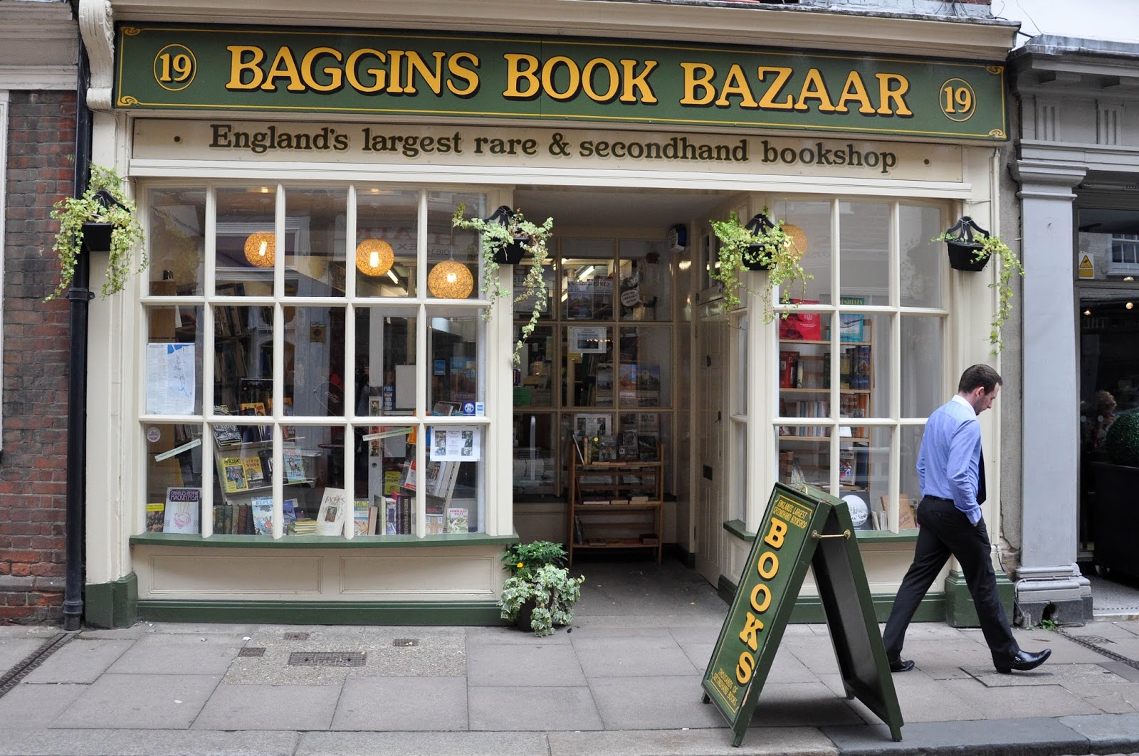 Baggins Book Bazaar, Rochester High Street, Kent, UK