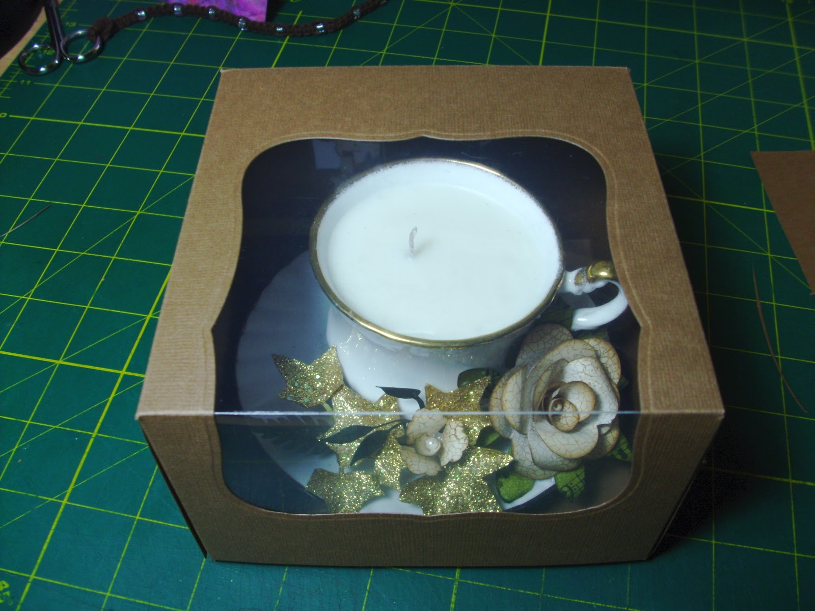 Lovin' Ink Tea Cup Candle and Gift Box Tutorial